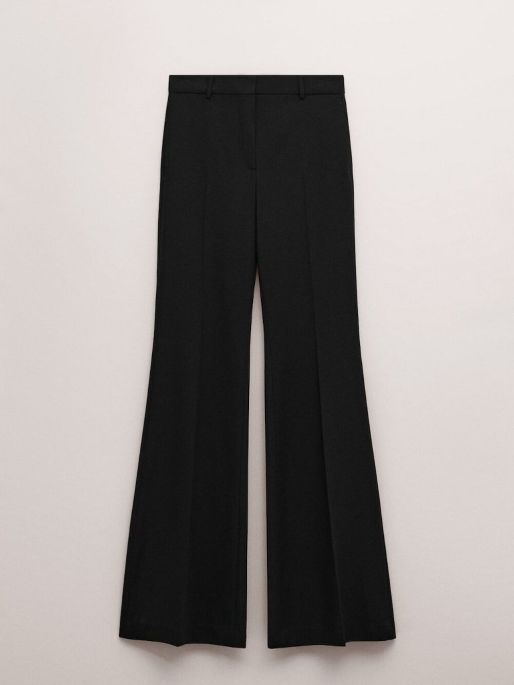 Mid-rise flare pants